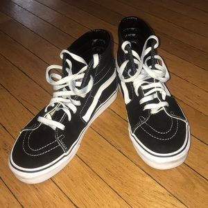Brand new black and white high tops vans
